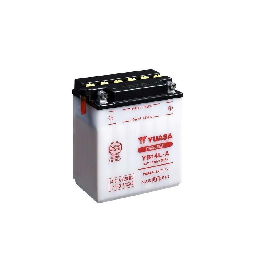 Batterie YUASA conventionnelle sans pack acide - YB14L-A
