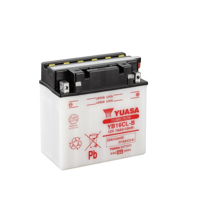 Batterie YUASA conventionnelle sans pack acide - YB16CL-B