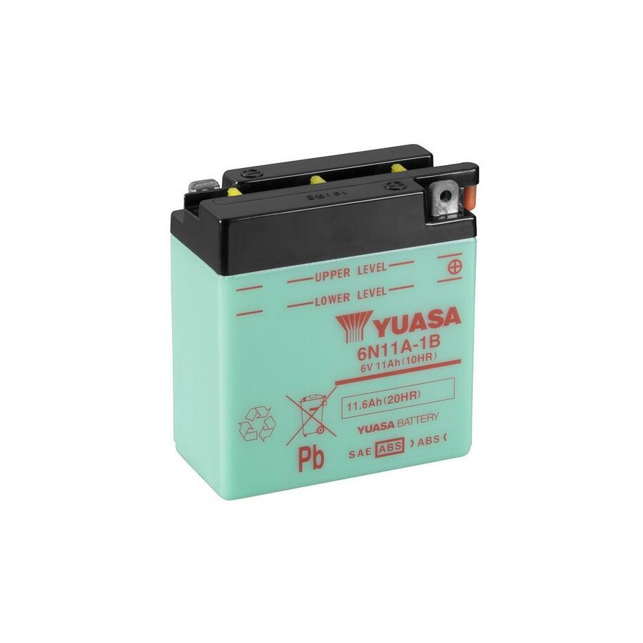 Batterie YUASA conventionnelle sans pack acide - 6N11A-1B