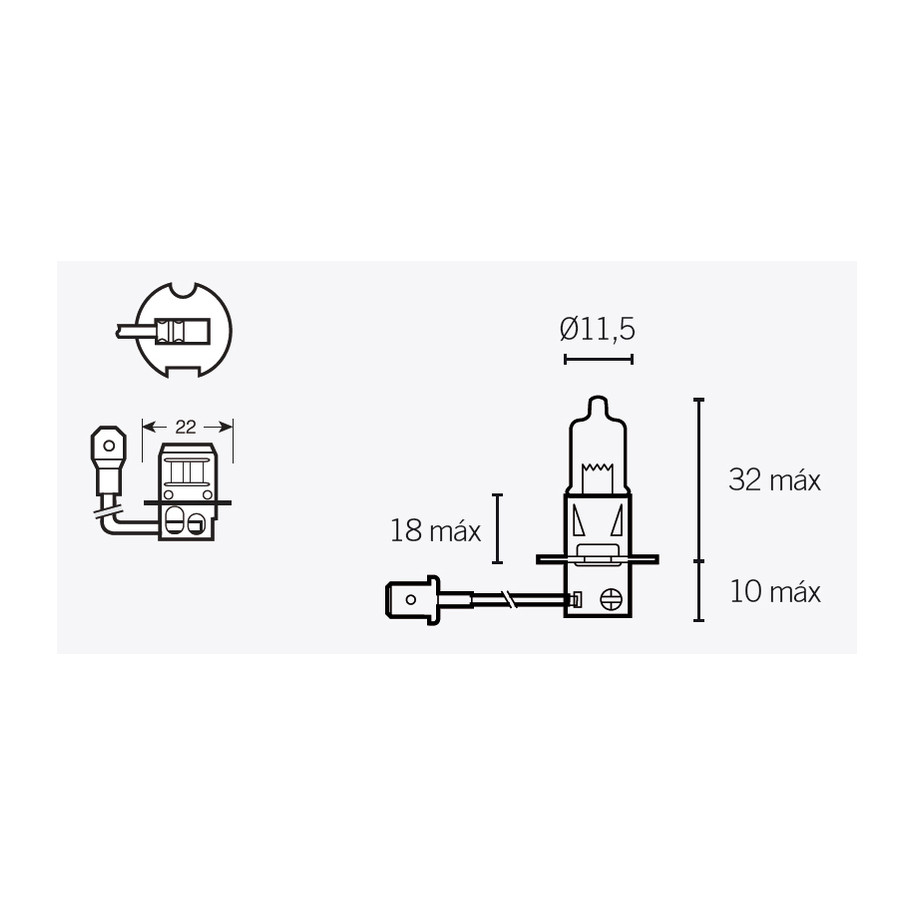 Ampoule V PARTS H3 12V 55W