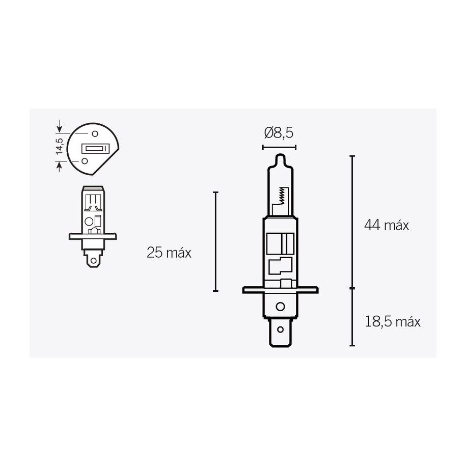 Ampoule V PARTS H1 12V 55W