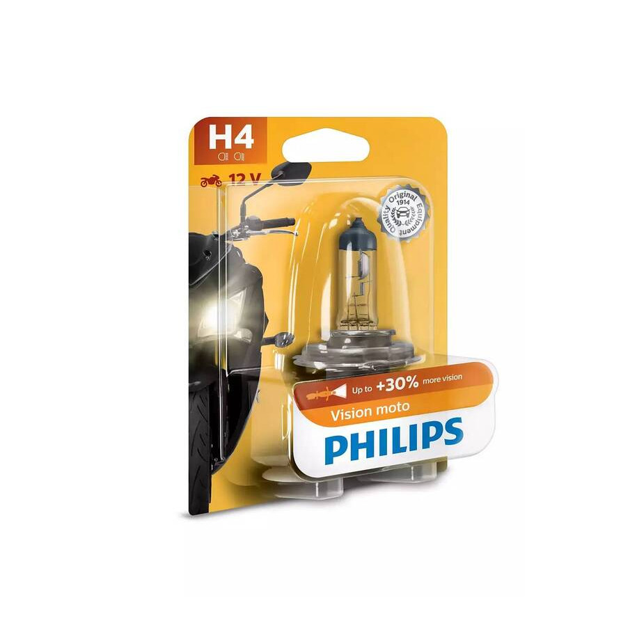 Ampoule PHILIPS H4 Vision Moto 12V/60/55W - x1