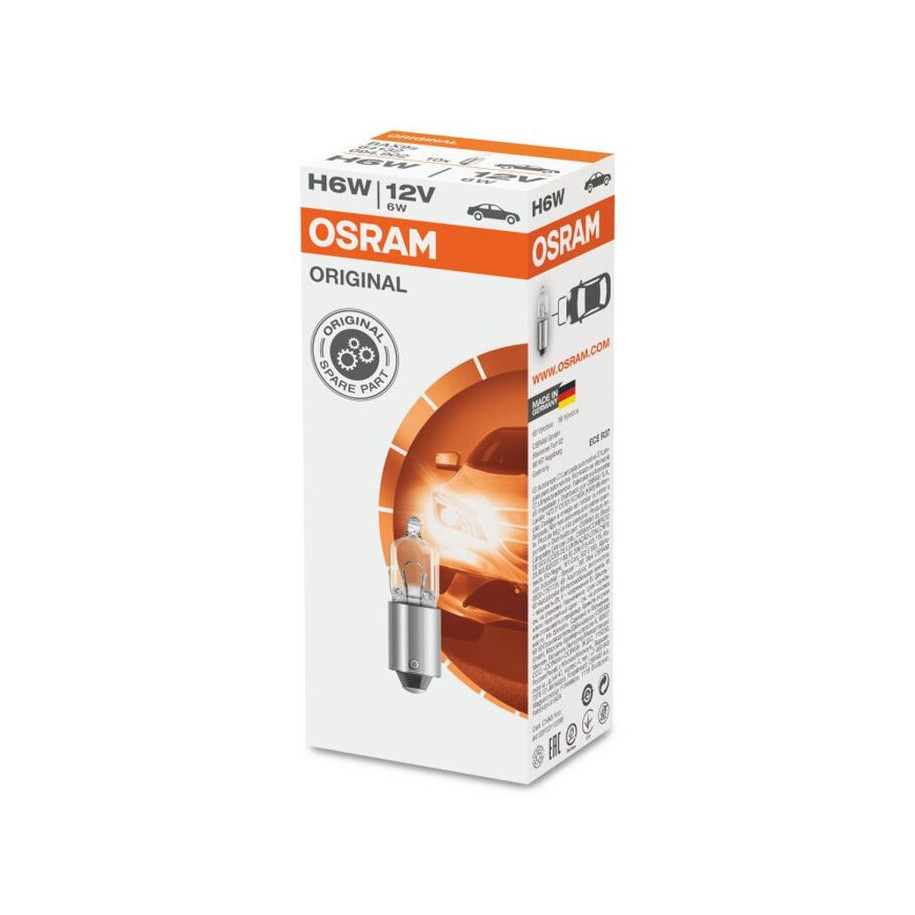 Ampoule OSRAM Original Line H6W 12V 6W - boîte de 10
