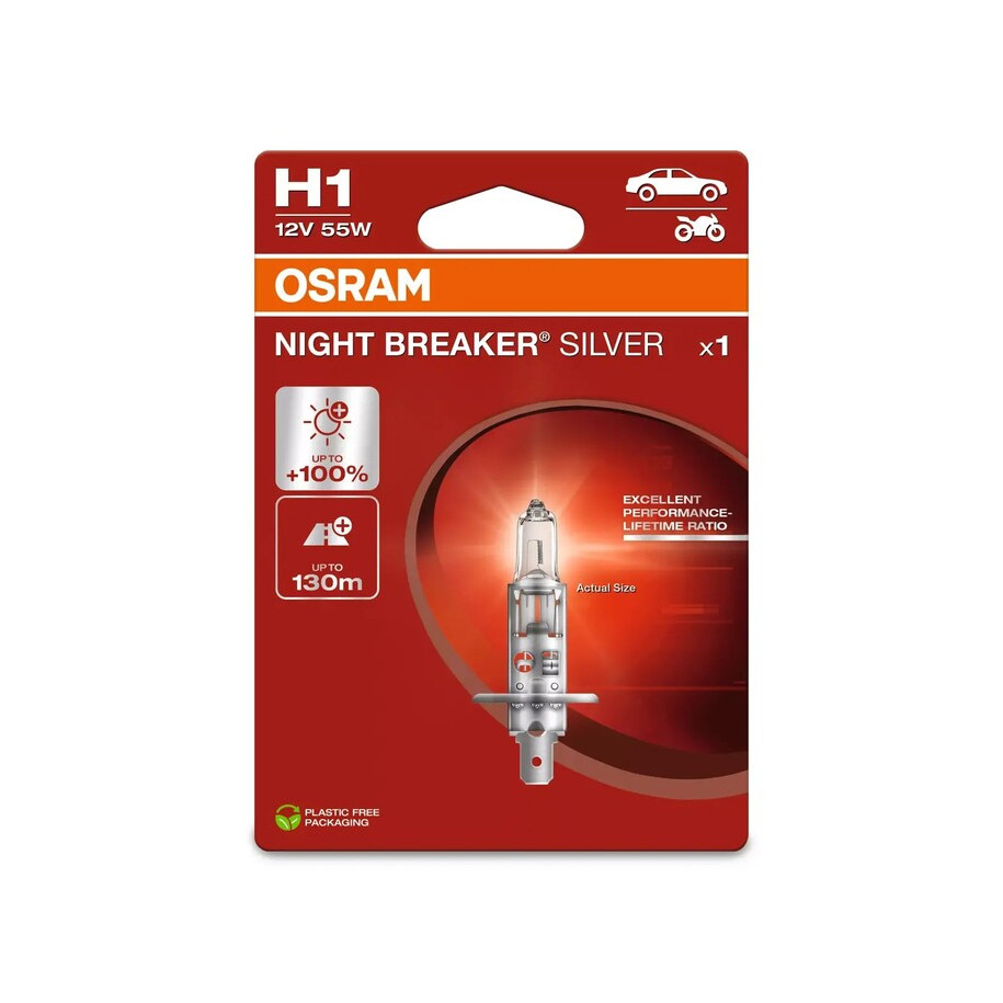 Ampoule OSRAM Night Breaker Silver H1 12V /55W - X1