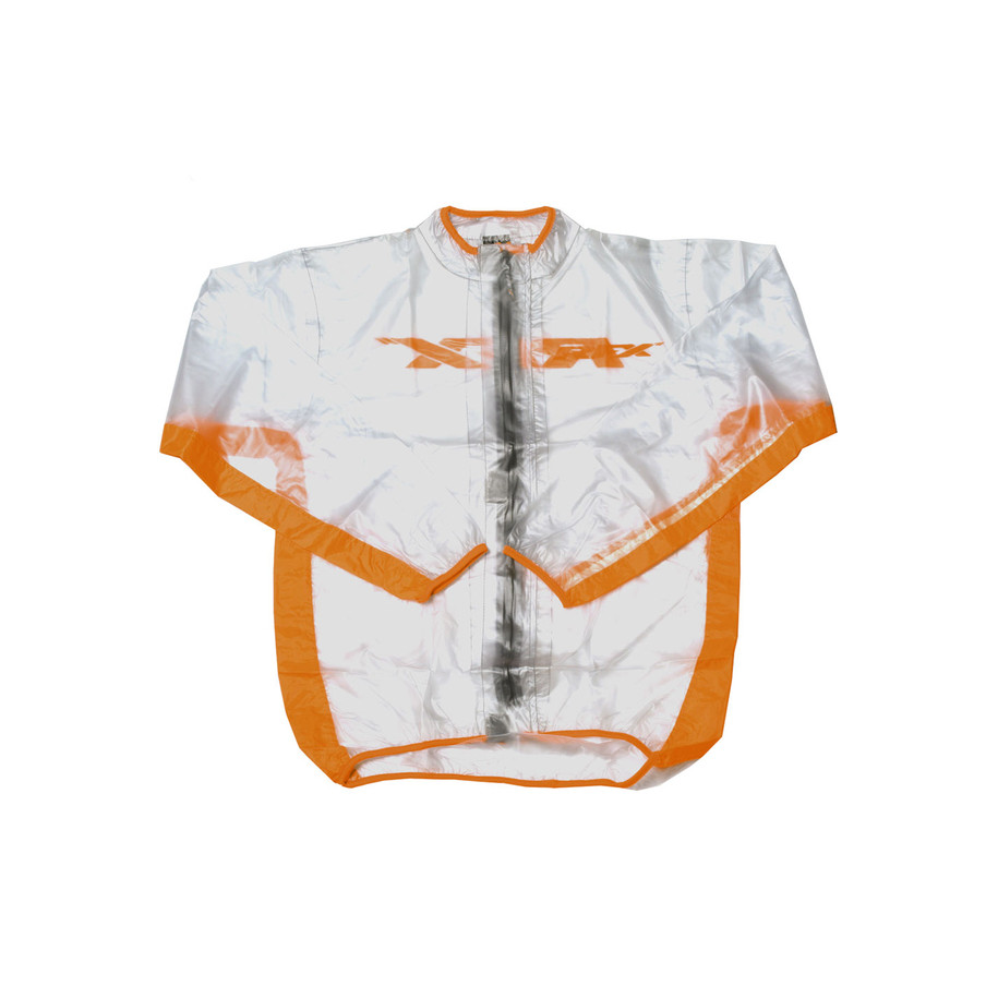 Veste de pluie RFX sport (Transparent/Orange) - taille enfant S (6-8 ans)