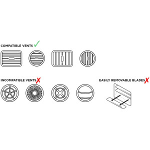 Support de smartphone QUAD LOCK pour grille d'aération de voiture