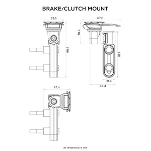 Support de smartphone QUAD LOCK maître cylindre frein/embrayage