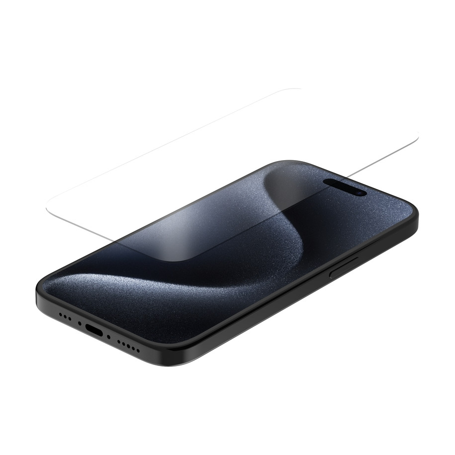 Protection d'écran QUAD LOCK verre trempé - iPhone 15/15 Pro