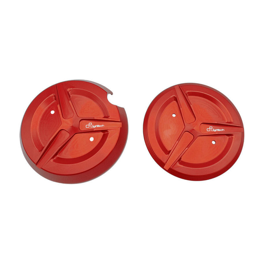 Protection de carter LIGHTECH (2 pièces) aluminium rouge