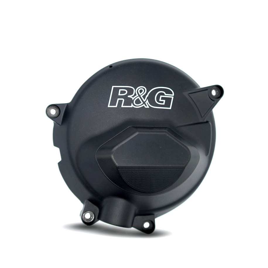 Kit de couvre-carter moteur (alternateur/embrayage) R&G RACING PRO noir