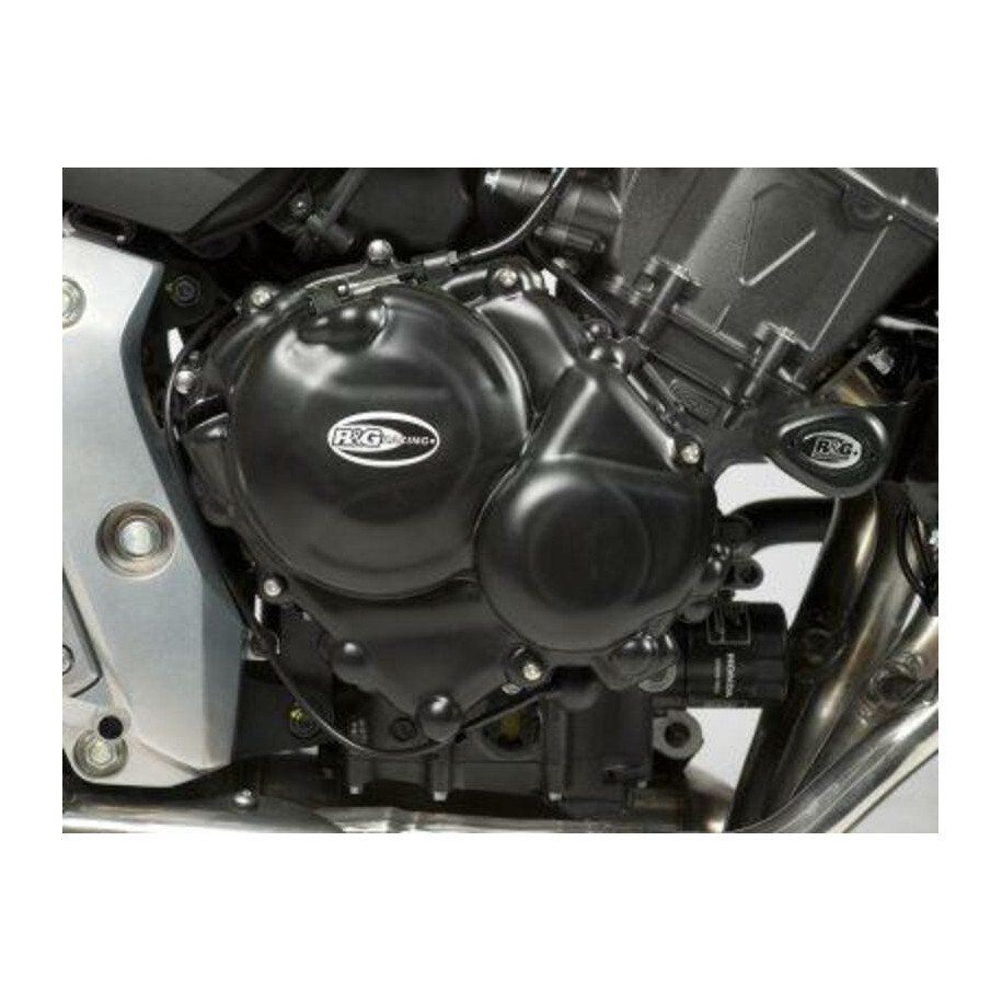 Couvre-carter droit R&G RACING noir Honda CB600F