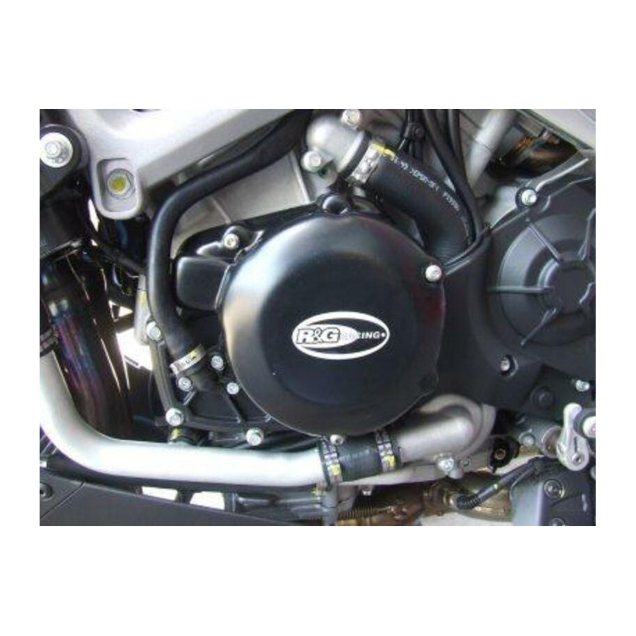 Couvre-carter gauche R&G RACING noir Aprilia RSV4/Tuono