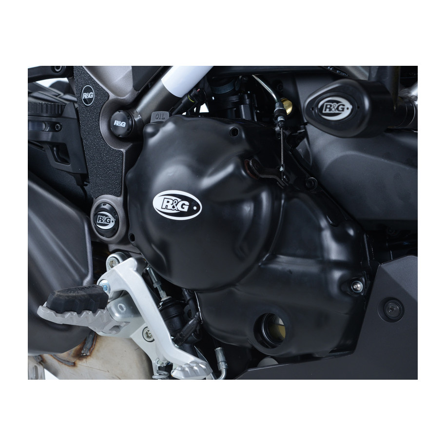 Couvre-carter droit R&G RACING noir Ducati 950 Multistrada