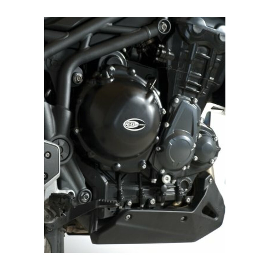 Couvre-carter droit R&G RACING noir Triumph Tiger 1200/Explorer