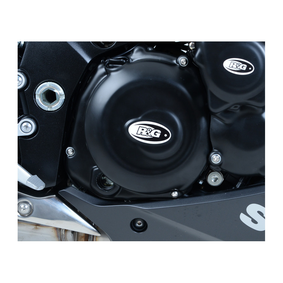 Couvre-carter droit (embrayage) R&G RACING noir Suzuki GSX1000S