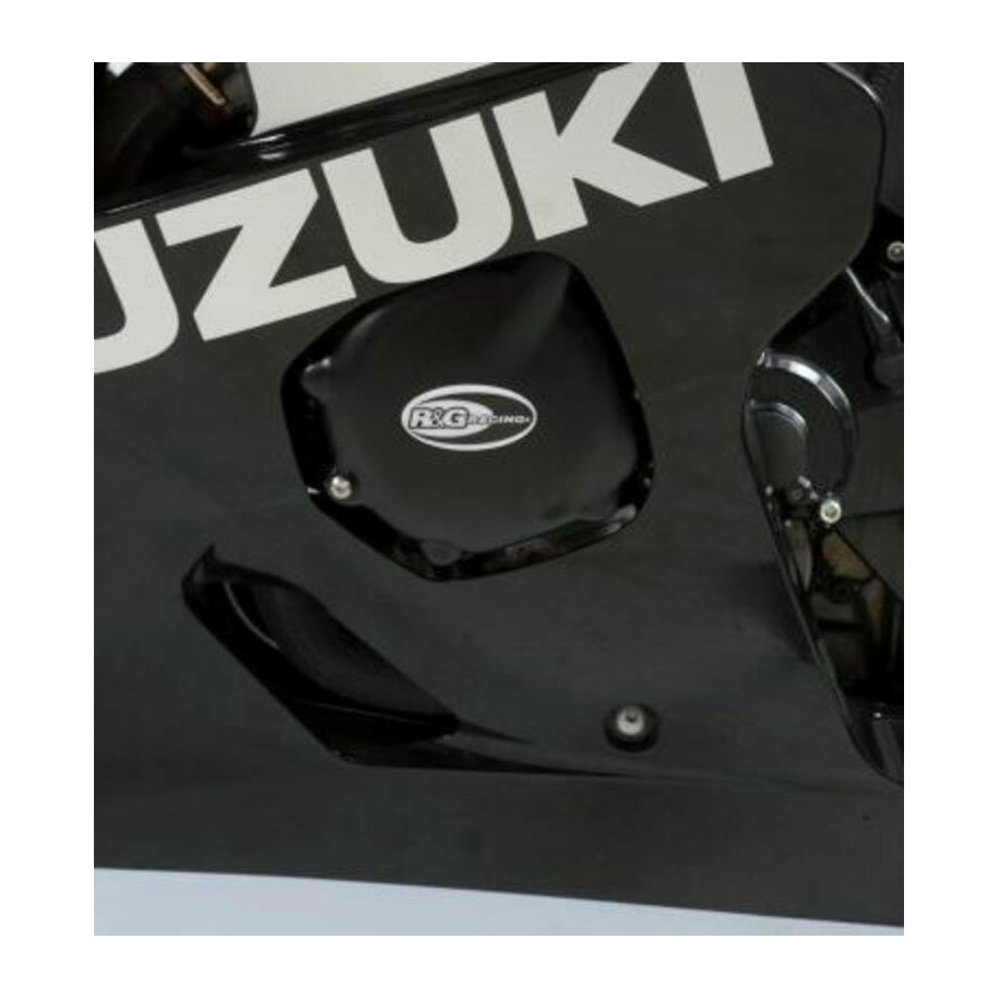 Kit couvre-carter R&G RACING noir Suzuki GSX-R600 (2 pièces)