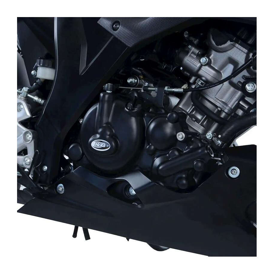 Couvre-carter droit (embrayage) R&G RACING noir Suzuki GSX-R125