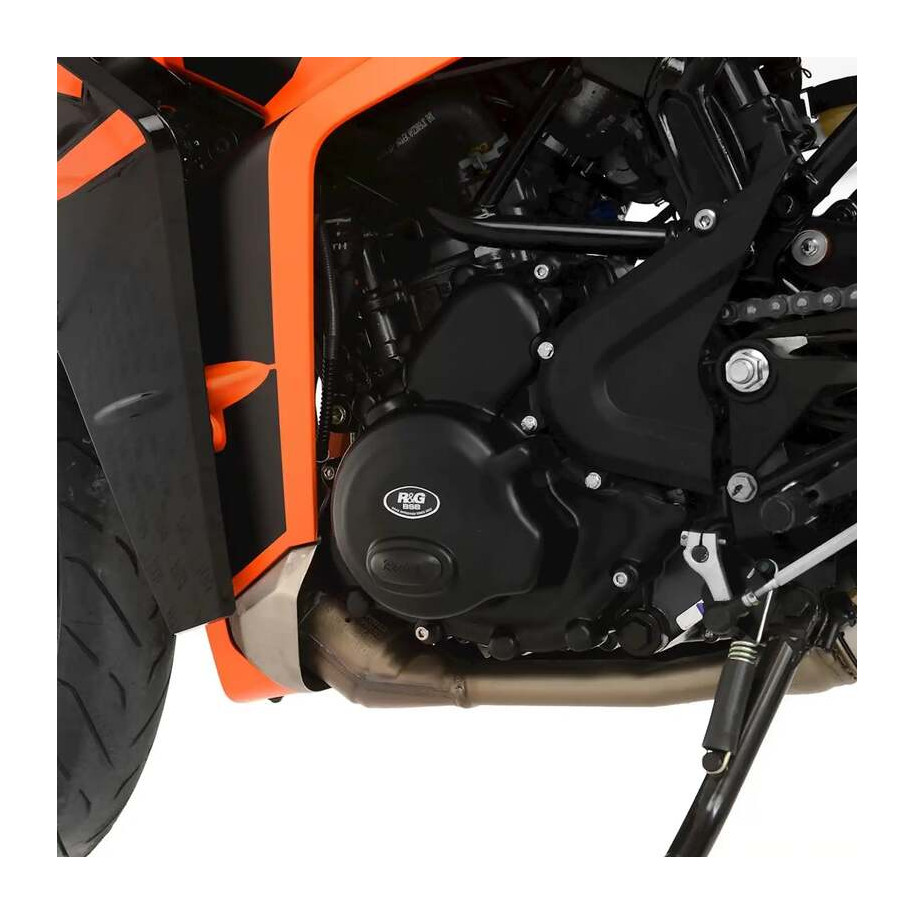 Couvre-carter gauche (embrayage) R&G RACING noir Husqvarna