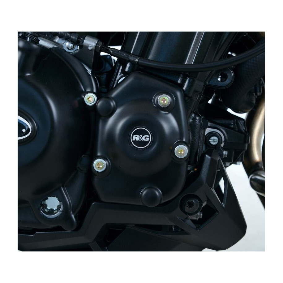 Couvre-carter droit (démarreur) R&G RACING noir Kawasaki Z900