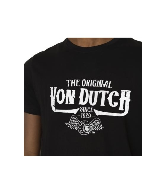 Tee Shirt Noir Regular Col rond Von Dutch