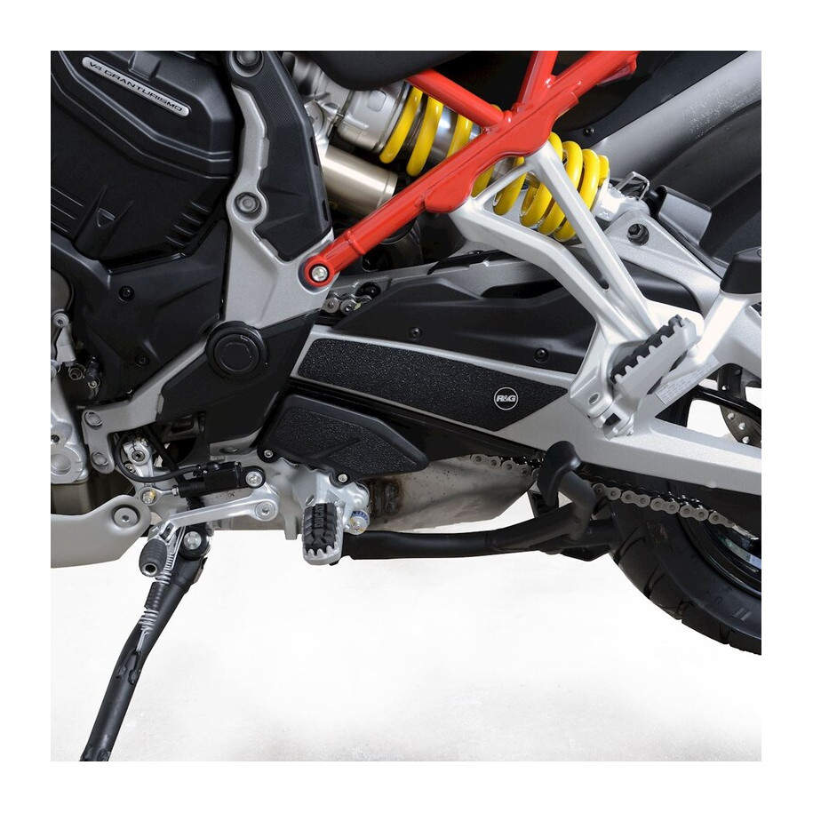 Kit protection de cadre R&G RACING - cadre/bras oscillant noir (3 pièces) Ducati Multistrada V4(S)