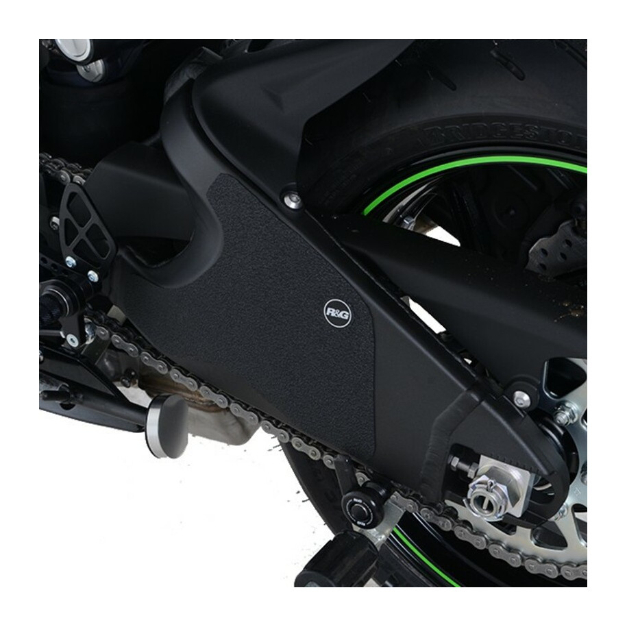 Kit protection de bras oscillant R&G RACING noir (2 pièces) Kawasaki Ninja ZX-6R