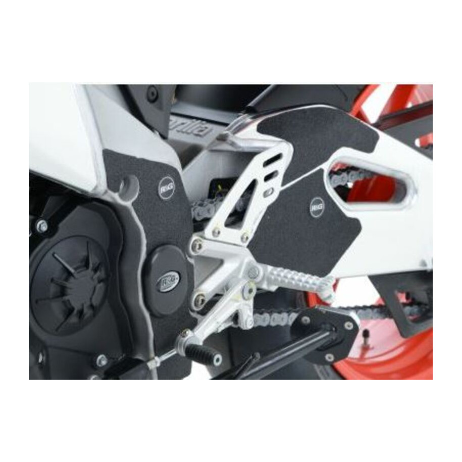 Adhésif anti-frottement R&G RACING cadre/bras oscillant noir 5 pièces Aprilia
