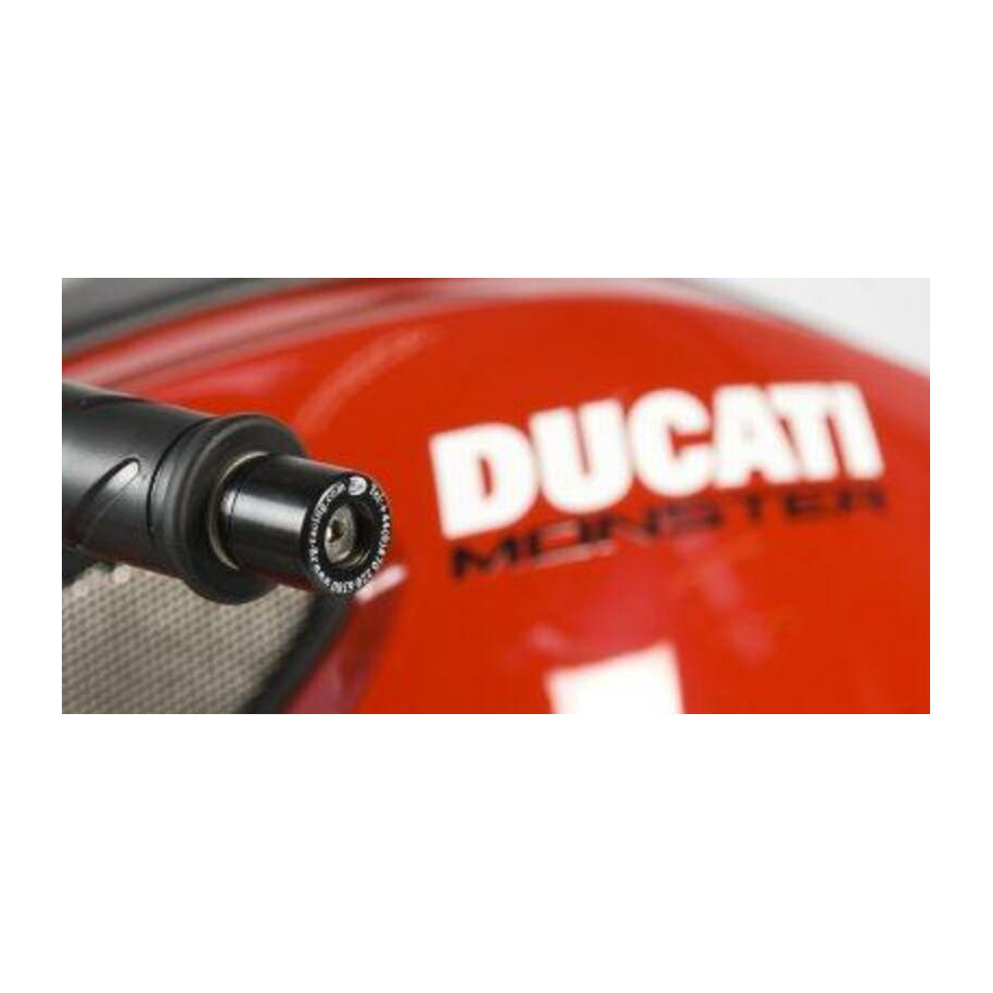 Embouts de guidon R&G RACING noir Ducati