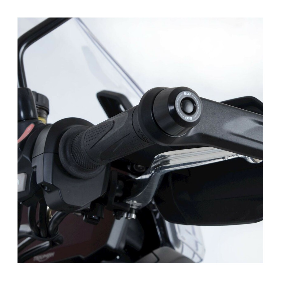 Embouts de guidon avec protège-mains origine R&G RACING noir Triumph Tiger 900