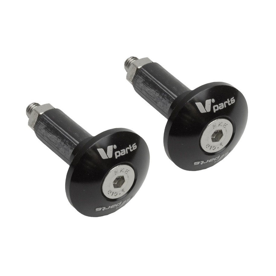 Embout de guidon V PARTS Ø12-18mm noir