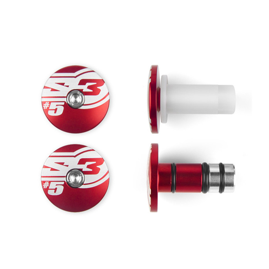 Embouts de guidons S3 End 5 Ø12mm rouge