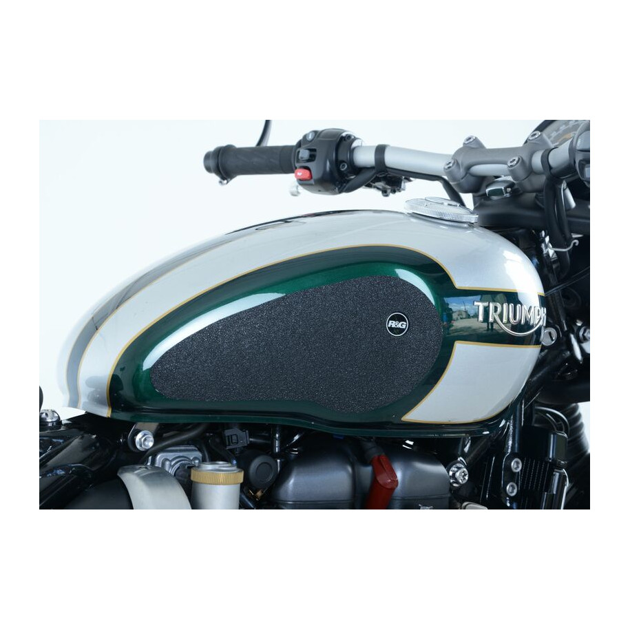Kit grip de réservoir R&G RACING 2 pièces noir Triumph Bonneville Bobber
