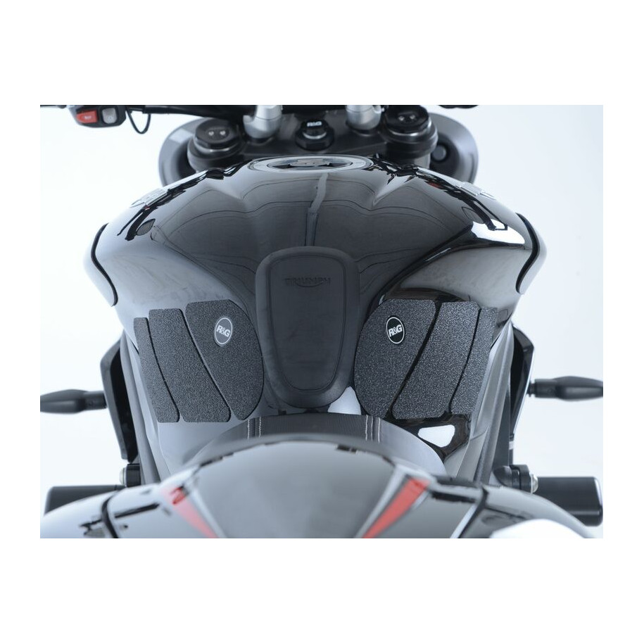 Kit grip de réservoir R&G RACING translucide (6 pièces) Triumph