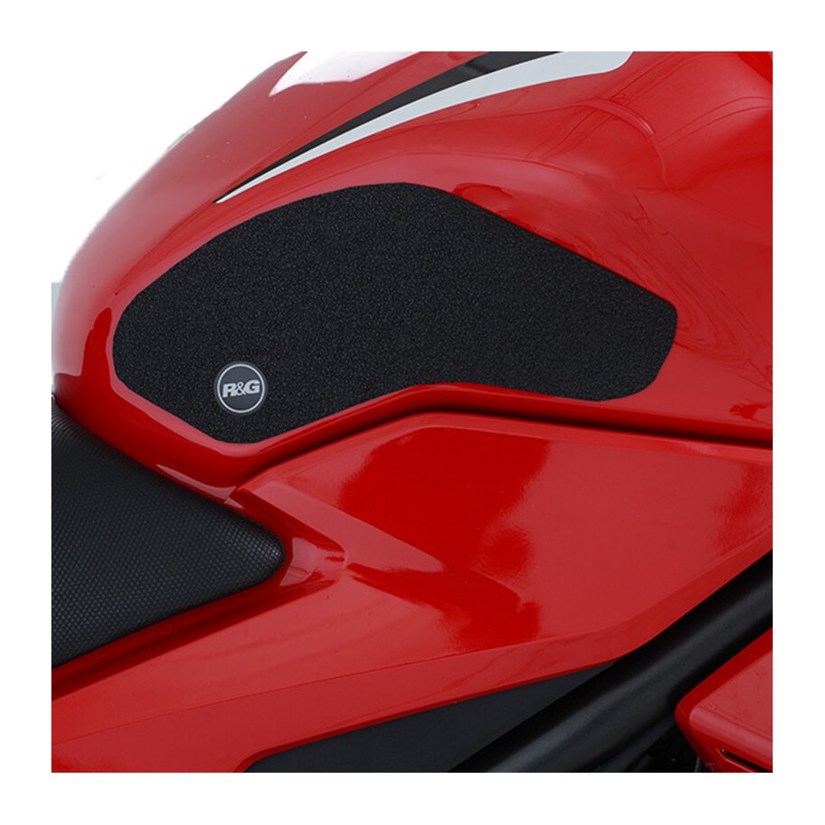 Kit grip de réservoir R&G RACING 2 pièces - noir Honda CBR500R/CB500F