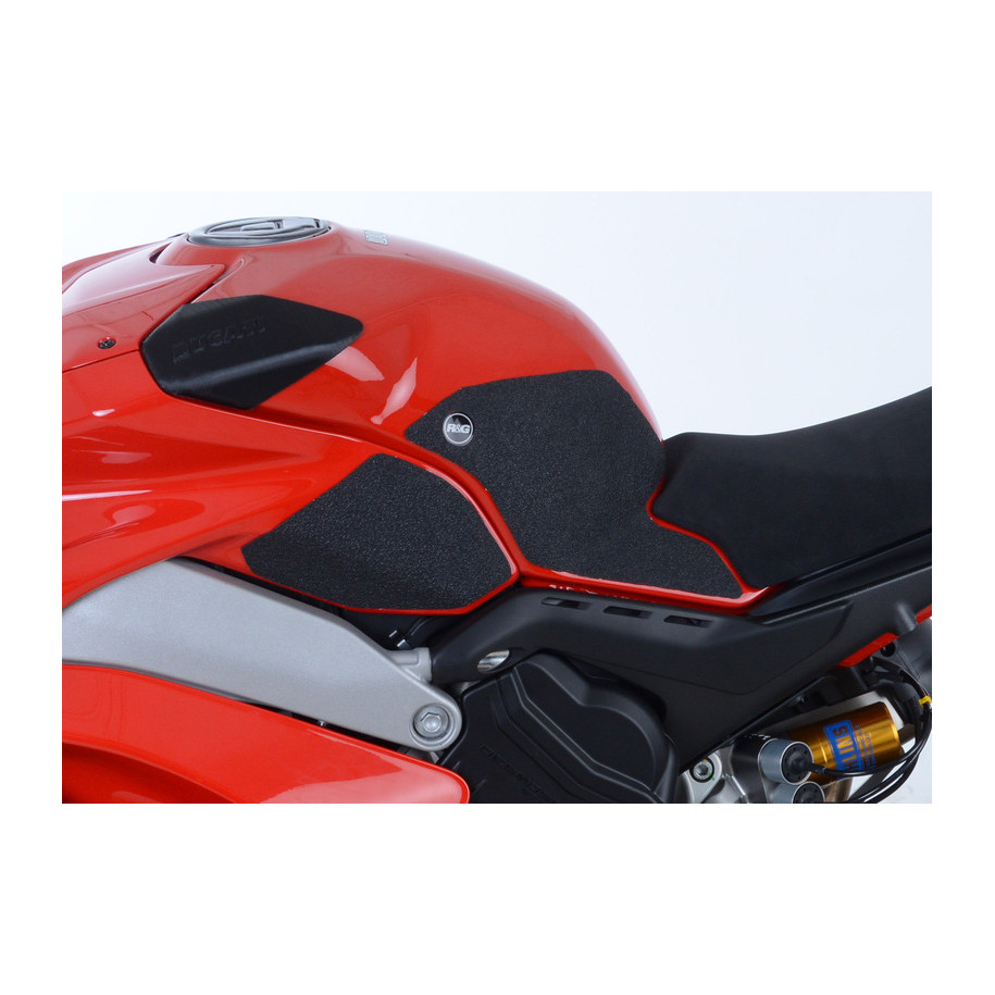 Kit grip de réservoir R&G RACING 4 pièces noir Ducati Panigale V4