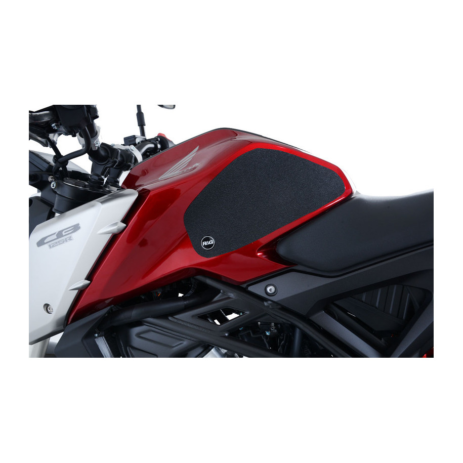 Kit grip de réservoir R&G RACING (2 pièces) noir