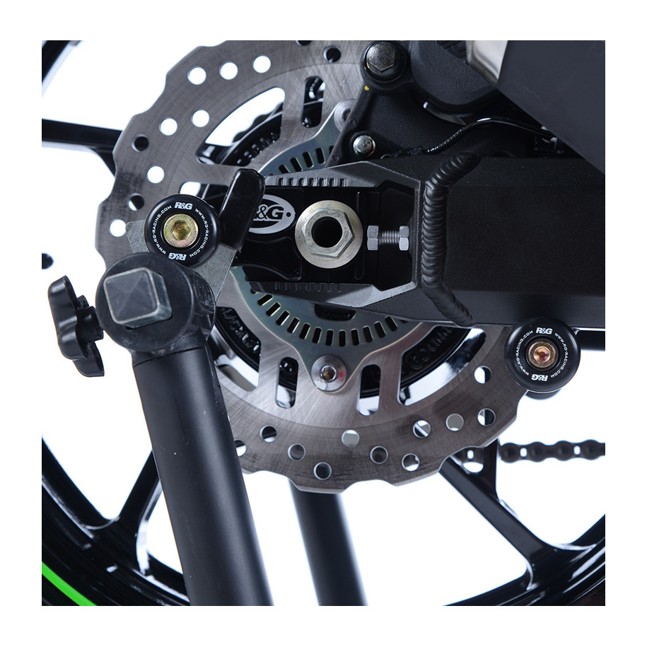 Pions de bras oscillant avec platine R&G RACING noir Kawasaki Z900