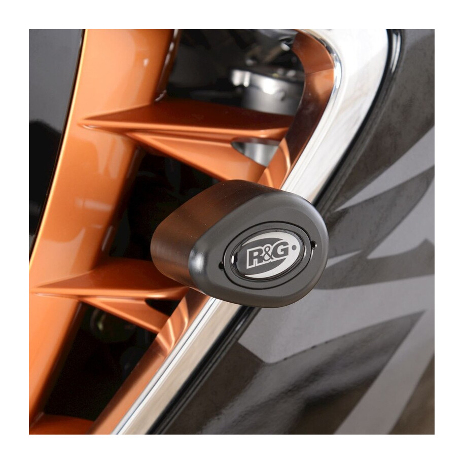 Tampons de protection R&G RACING Aero - noir Suzuki Hayabusa