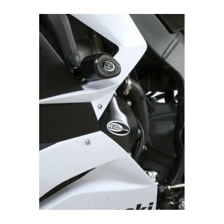 Tampon de protection R&G RACING Aero noir Kawasaki ZX-6R/ZX636-R