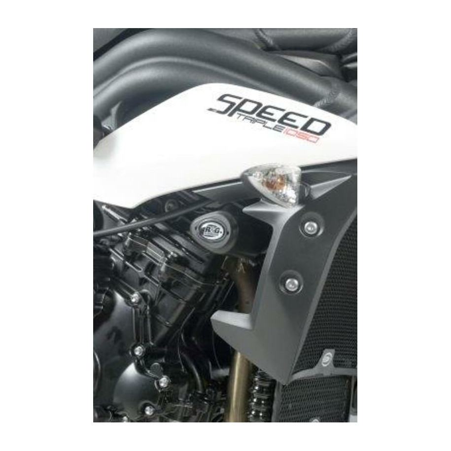 Tampons de protection R&G RACING Aero noir Triumph Speed Triple 1050/R / Speed 94/R