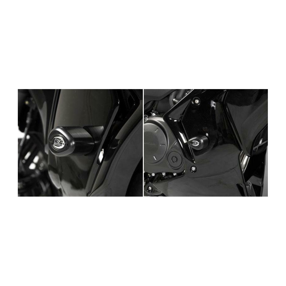 Tampons de protection R&G RACING Aero noir Honda CBF1000F/Travel