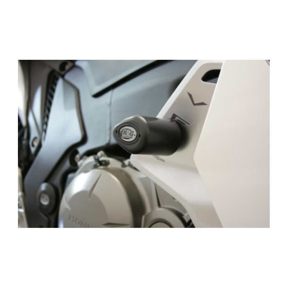 Tampons de protection R&G RACING Aero noir Honda VFR1200F/FD/DCT