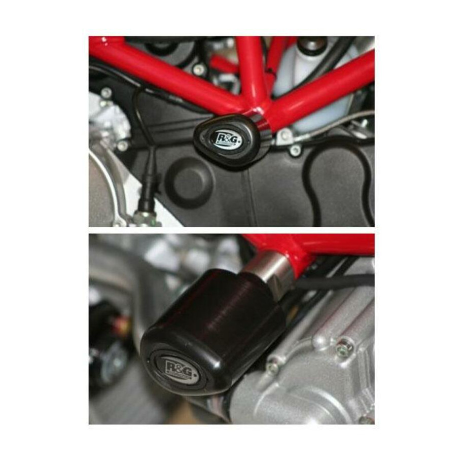 Tampons de protection R&G RACING Aero noir Ducati