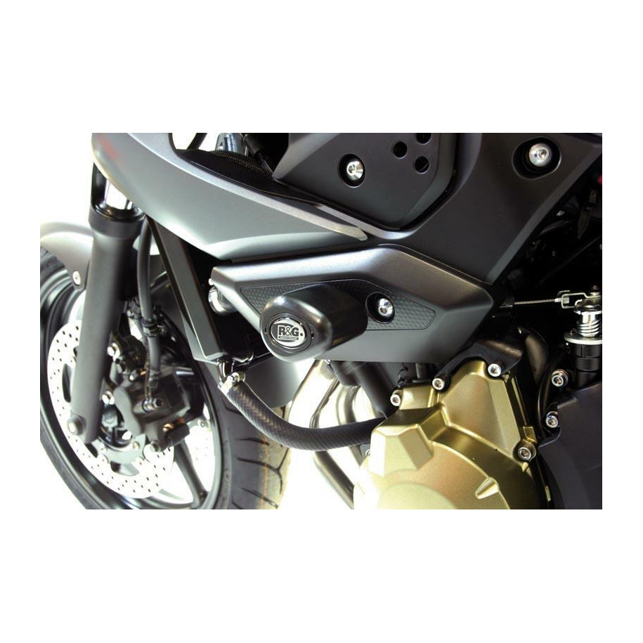 Tampons de protection R&G RACING Aero noir Yamaha XJ6 N/S Diversion