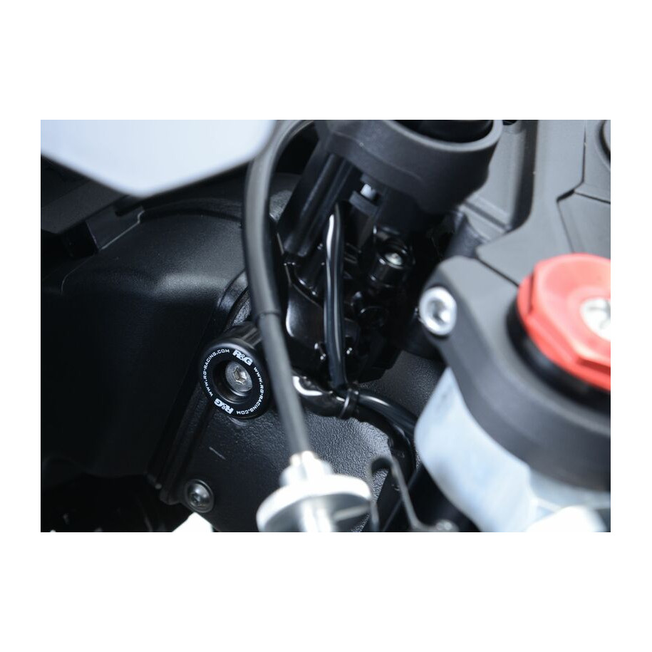 Protections de butée de direction R&G RACING noir Kawasaki ZX-10R