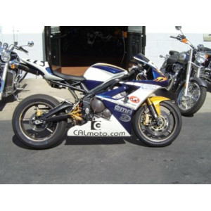 Tampons de protection R&G RACING Classic Style blanc Triumph 675 Daytona