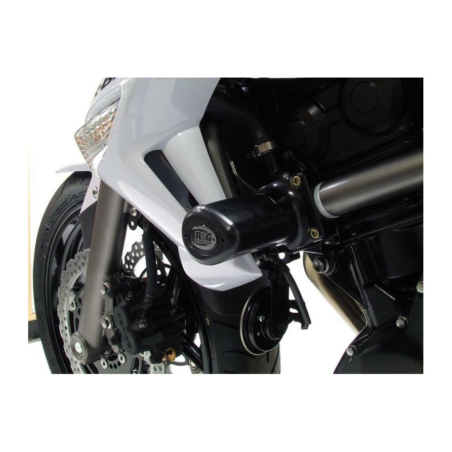 Tampons de protection R&G RACING Aero noir Kawasaki ER-6 N