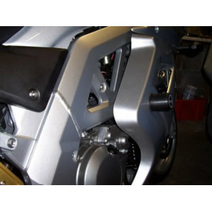 Tampons de protection R&G RACING Classic (axe de bras oscillant) noir Suzuki SV650S carénée