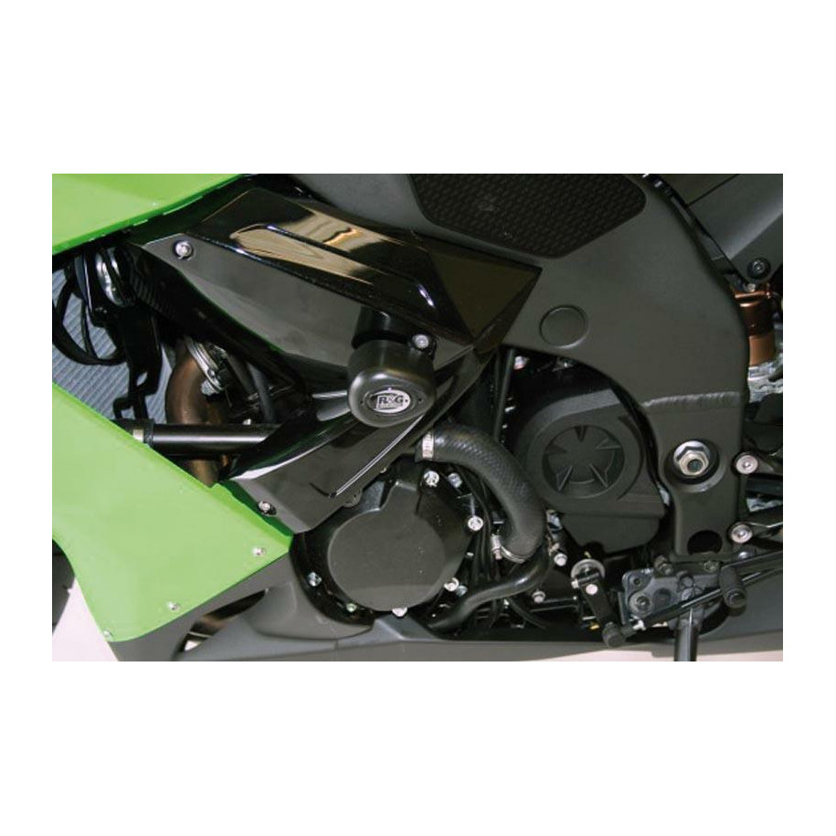 Tampons de protection R&G RACING Aero noir Kawasaki ZX10R