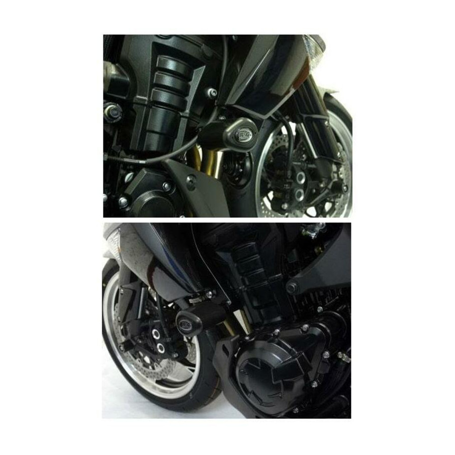 Tampons de protection R&G RACING noir Kawasaki Z1000
